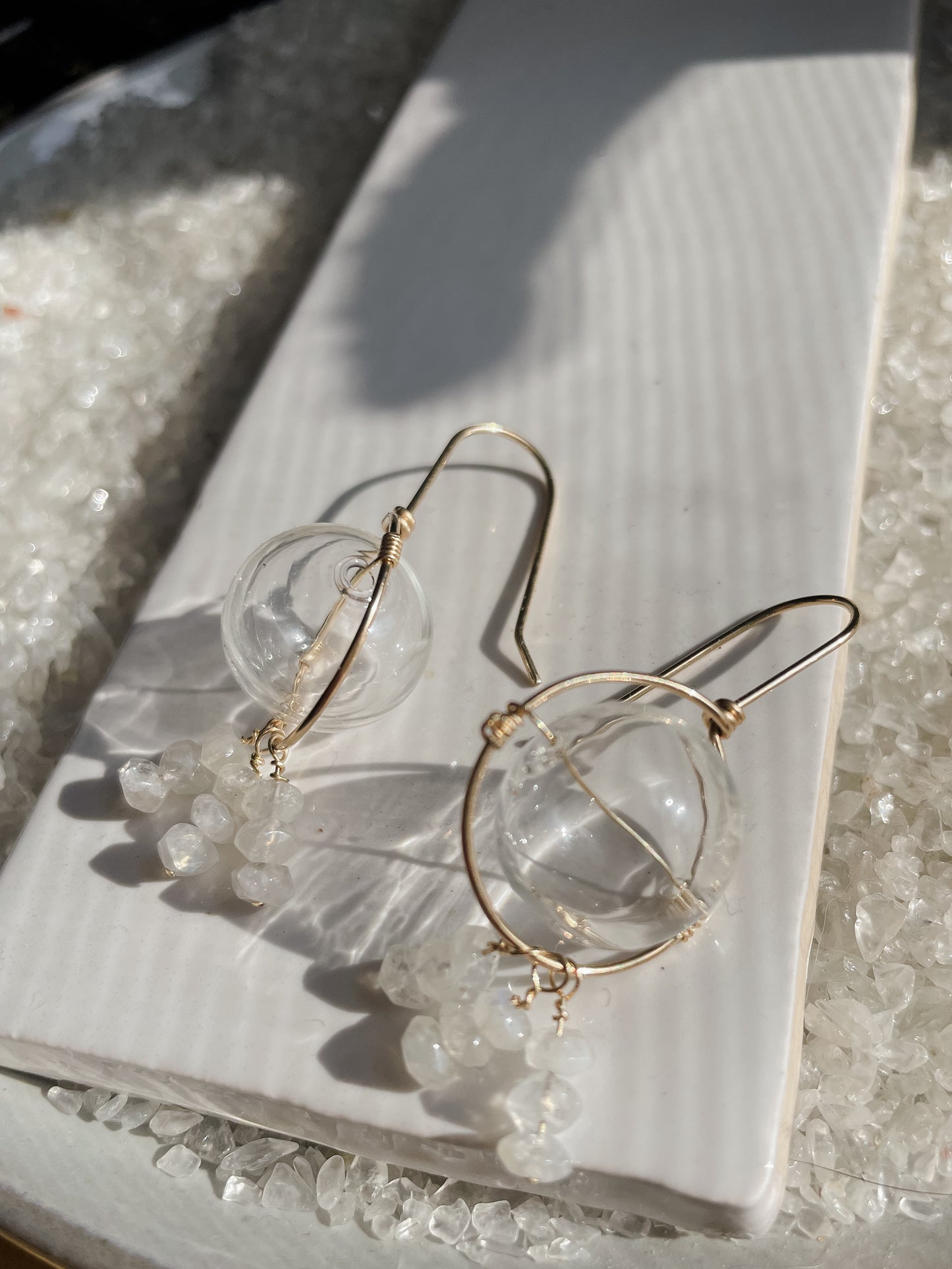 Saturn's Glass Earrings