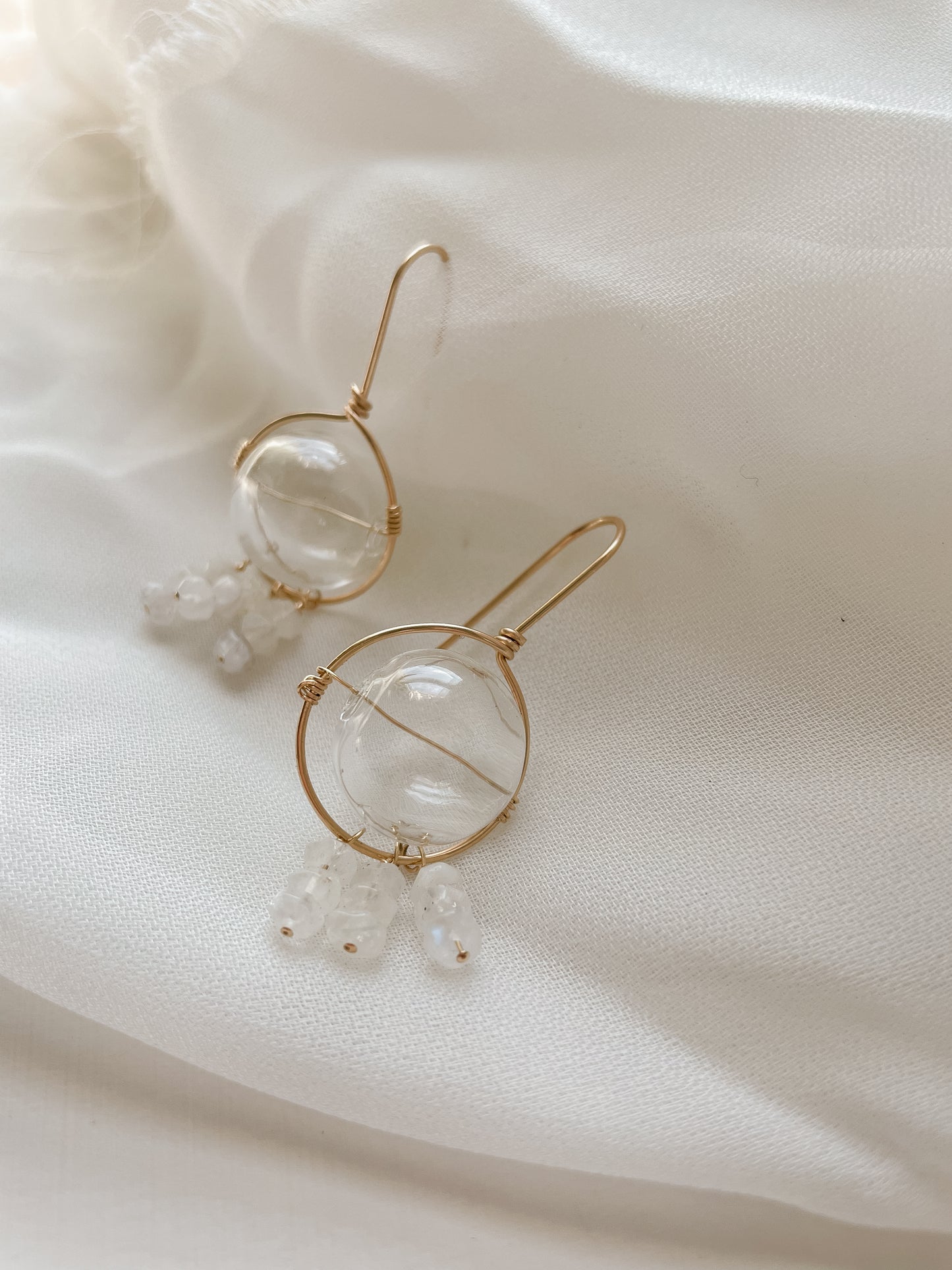 Saturn's Glass Earrings