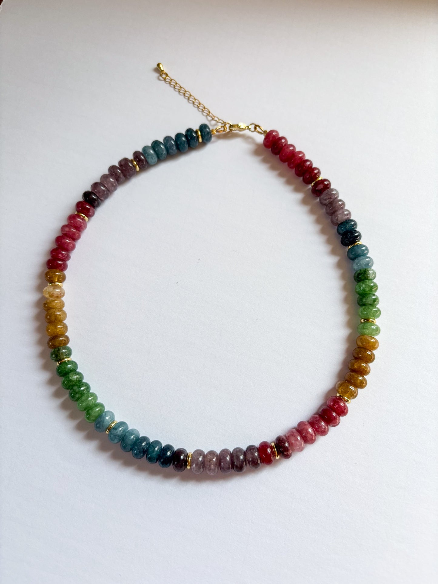 Chunky Watermelon Tourmaline Necklace