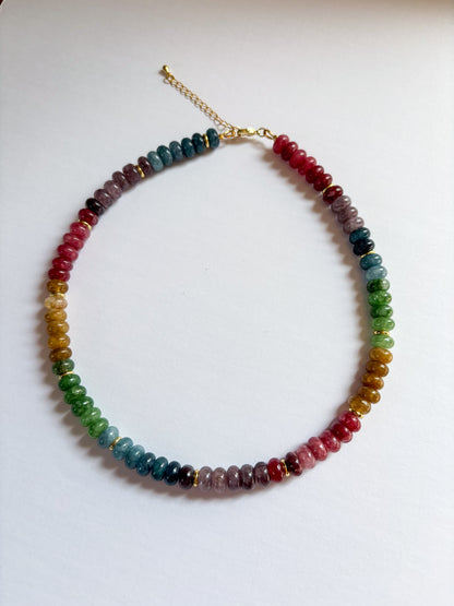 Chunky Watermelon Tourmaline Necklace