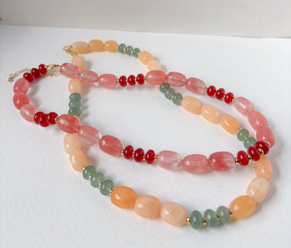 Two-Toned Hard Candy Necklace