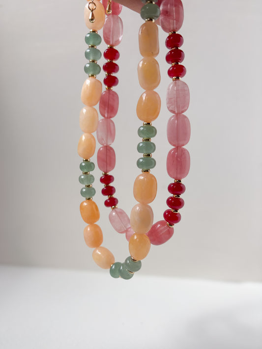 Two-Toned Hard Candy Necklace