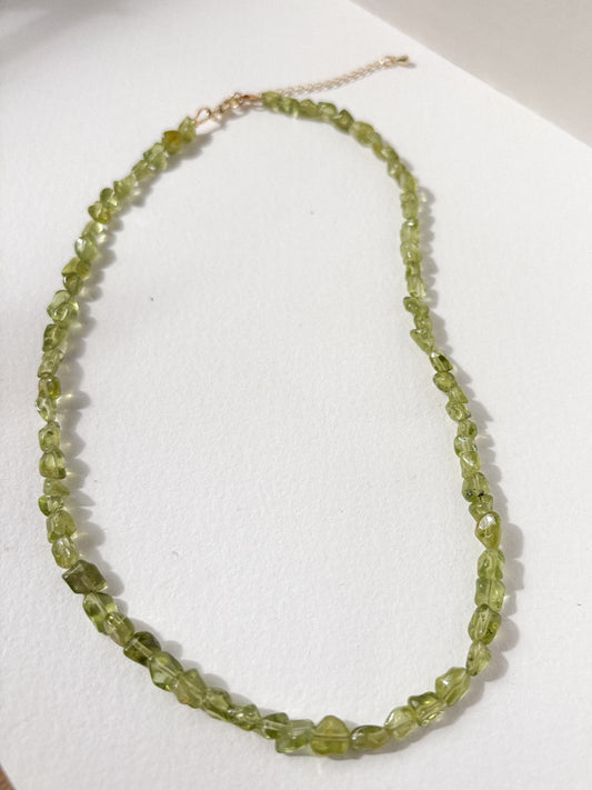 Candied Peridot Necklace