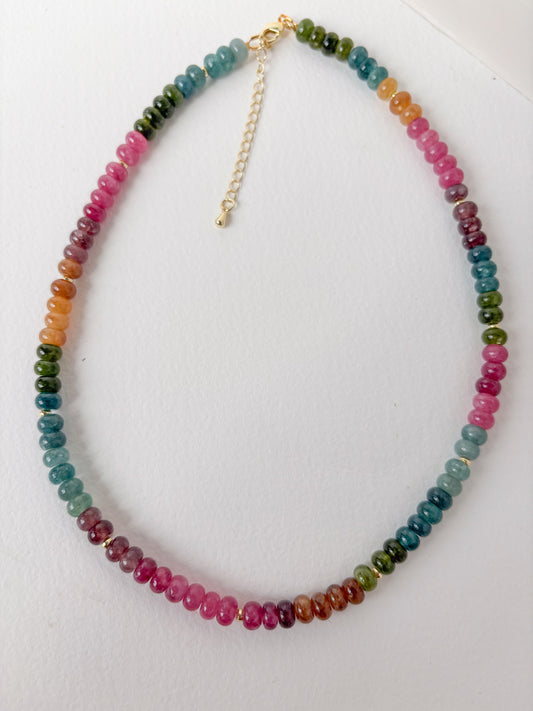 Watermelon Tourmaline Necklace