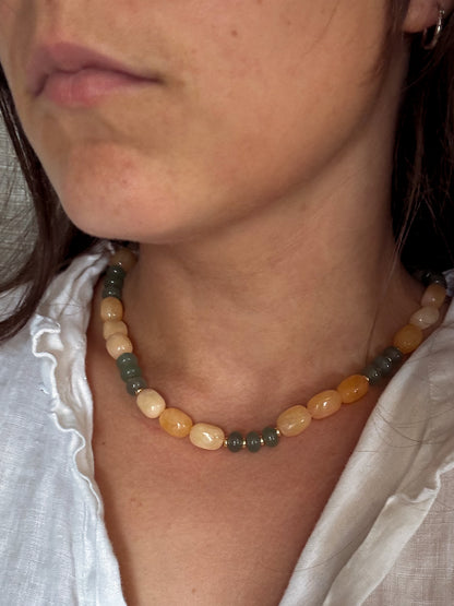 Two-Toned Hard Candy Necklace