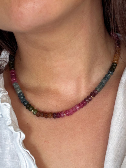 Watermelon Tourmaline Necklace